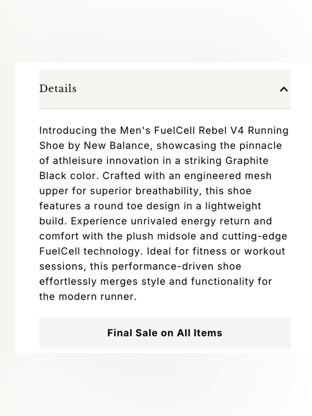 New Balance - Men's Fuelcell Rebel V4 Running Shoe - Picture 6 of 6